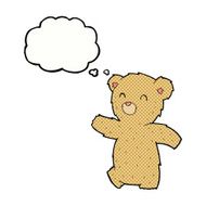 cartoon teddy bear with thought bubble N179