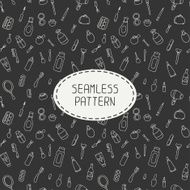 Cosmetics and beauty products icons