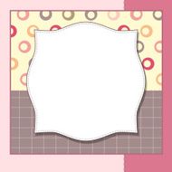 Cool template frame design for greeting card N51