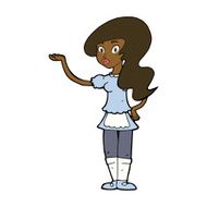 Cartoon Waitress N27