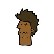 cartoon stressed out face N7