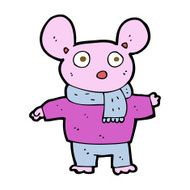 cartoon mouse in clothes N6