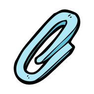 cartoon paperclip N19