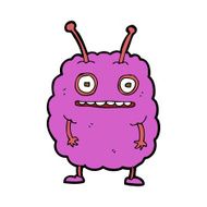 cartoon funny alien monster N6