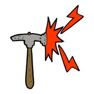 Cartoon Hammer N43