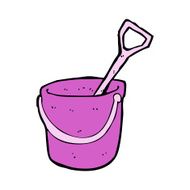 Cartoon Bucket And Spade N11