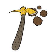 Cartoon Pick Axe N11
