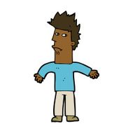 cartoon confused man N51