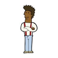 cartoon annoyed man N59
