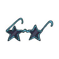 cartoon star sunglasses N5