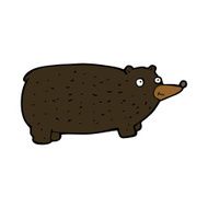 funny cartoon bear N44