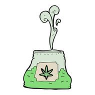 cartoon bag of weed N9