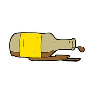 Cartoon Spilled Beer N17