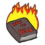 cartoon how to sell book N6