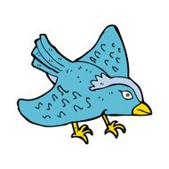cartoon garden bird N27