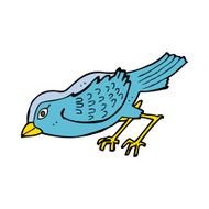 cartoon garden bird N28