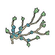 cartoon flowering branch N7