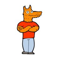 cartoon fox man N34