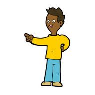 cartoon shocked boy pointing N7