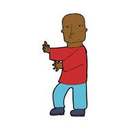 cartoon tough man N14