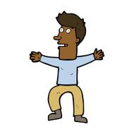 cartoon startled man N35