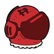cartoon astronaut helmet N29