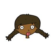 cartoon confused female face N7