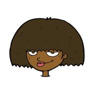 cartoon mean female face N7