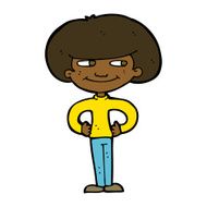cartoon boy with hands on hips N7
