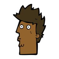 cartoon surprised face N14