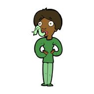 cartoon woman sticking out tongue N7