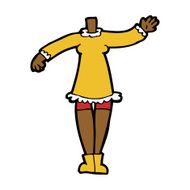 cartoon female body (add photos or mix and match cartoons) N173