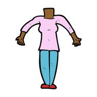 cartoon female body (add photos or mix and match cartoons) N174