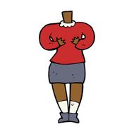 cartoon female body (add photos or mix and match cartoons) N176