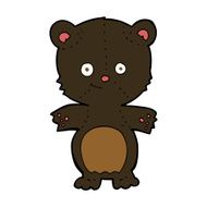 cartoon black bear cub N45