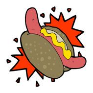 cartoon hotdog N14