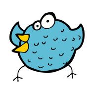 cartoon happy bird N25