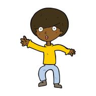 cartoon panicking boy N6