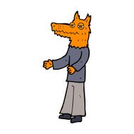 cartoon fox man N35