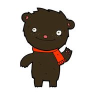 cartoon cute black bear N42