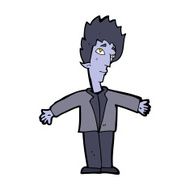 cartoon vampire man N85
