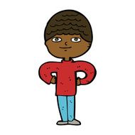 cartoon proud man N21