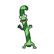 Cartoon Dancing Christmas Candy Cane N13