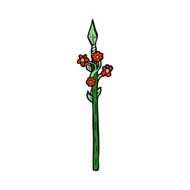 cartoon flowering spear N6