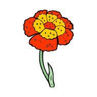 cartoon flower N336