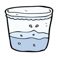 cartoon glass of water N4