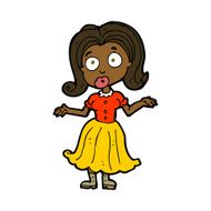 cartoon confused girl N8