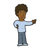 cartoon pointing man N84