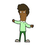 cartoon startled man N37