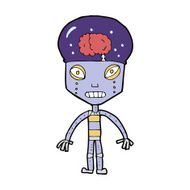 cartoon weird robot N8